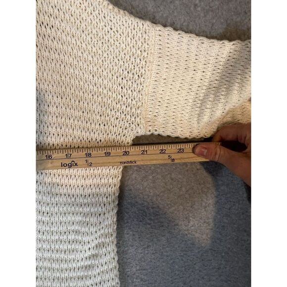 Madewell Breezeway Pullover Sweater Womens XS Ivory‎ Knit V Neck Top - Picture 5 of 7